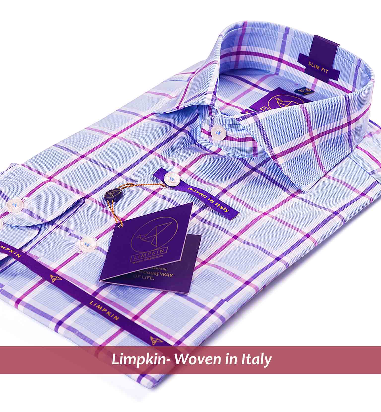 Larissa- Blue & Lilac Check