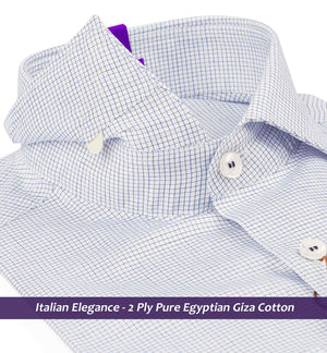 Petersburg- Navy & White Pin Check