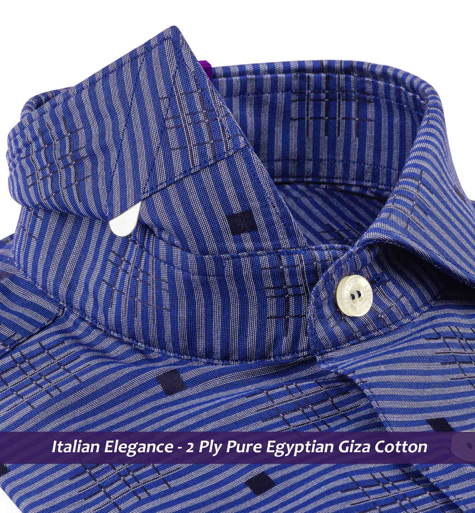 Surrey- Royal Blue Horizontal Stripe