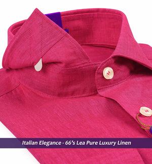 Grenoble- Magenta Solid Linen