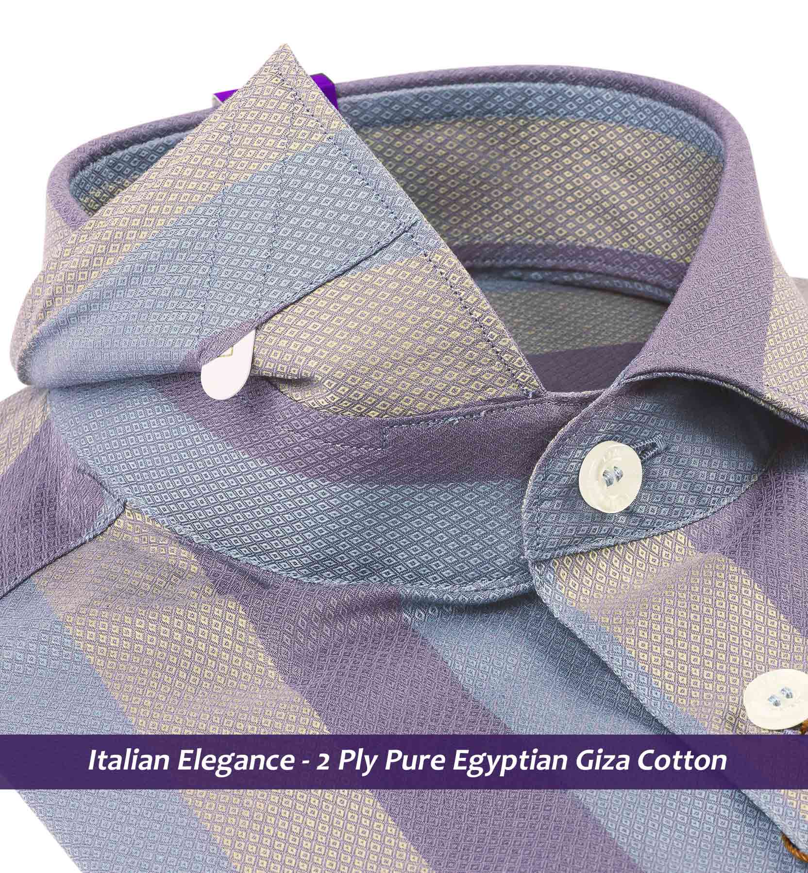 Oklahoma- Golden Beige & Marine Teal Stripe