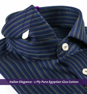 Sebastian- Navy & Beige Stripe