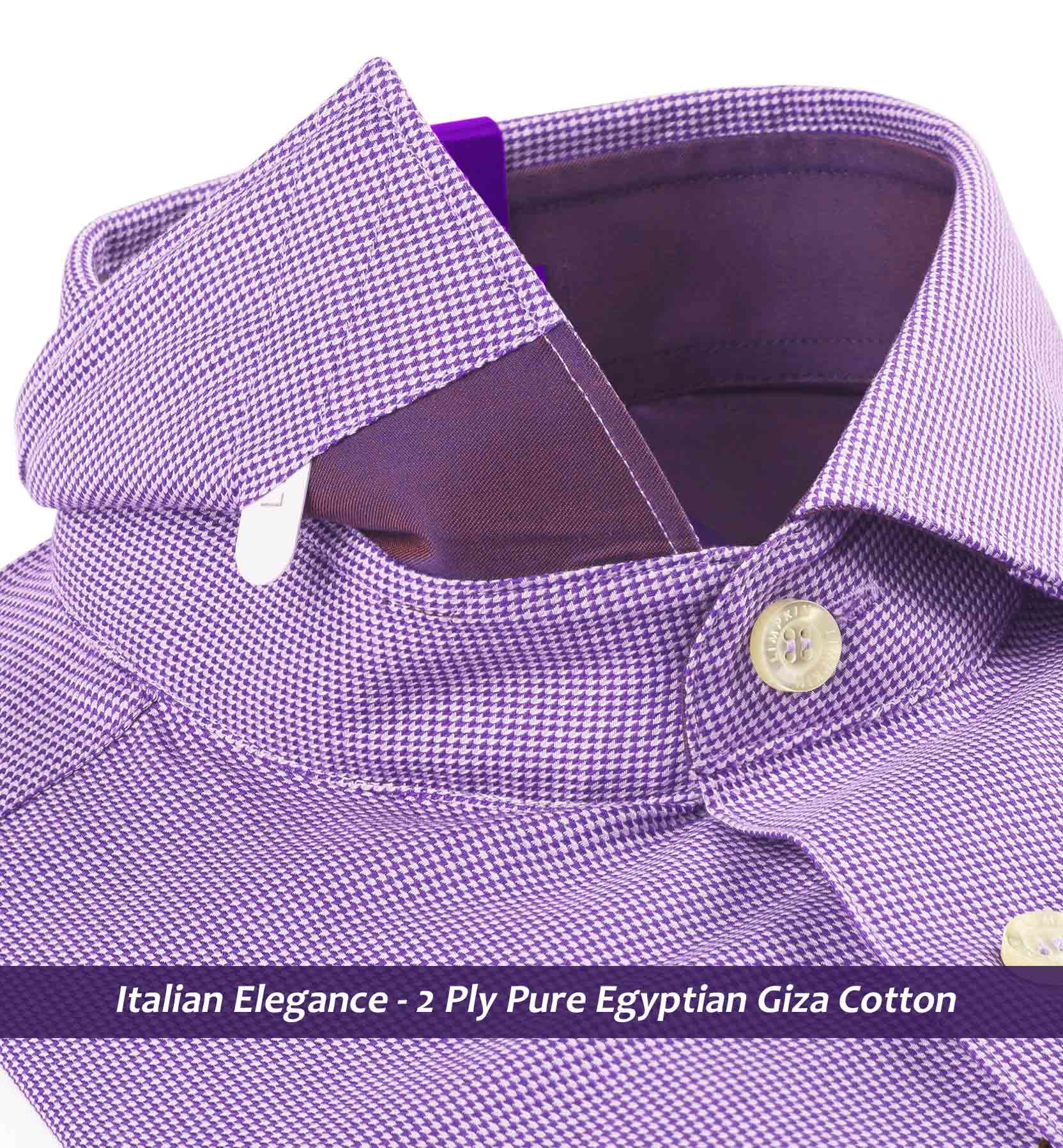 Lexington- Deep Purple Structure- Trim Fabric Detail