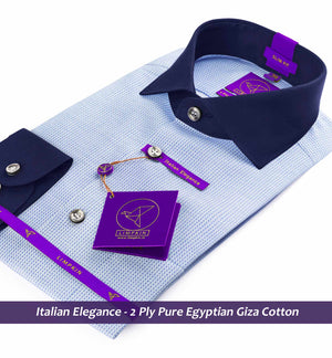 Monaco- Cobalt Blue Structure- Navy Collar