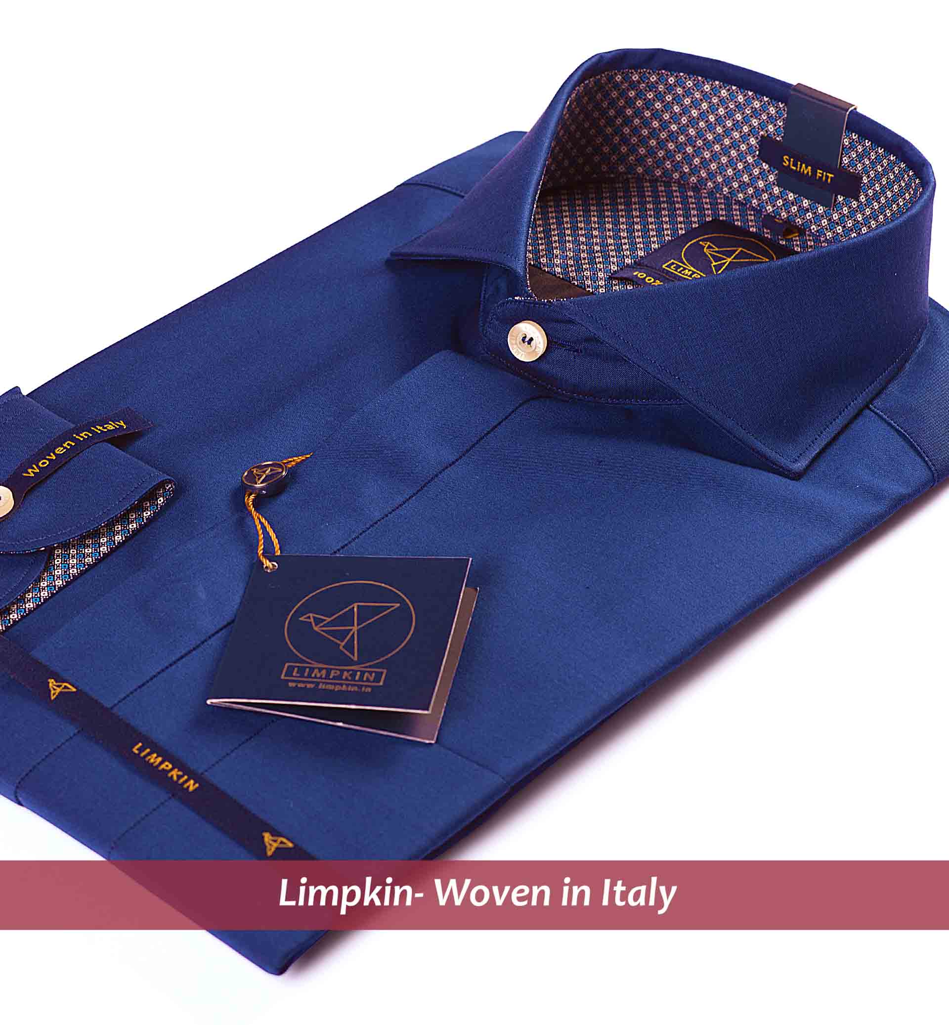 Davos- Royal Blue with Print Contrast