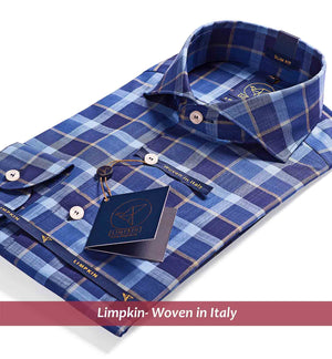 Nottingham- Navy & Beige Check