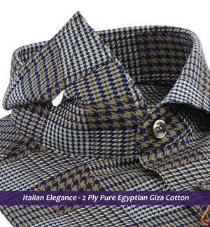 Newport- Navy & Flint Grey Check