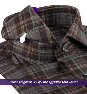 Cortland- Teal & Brown Check