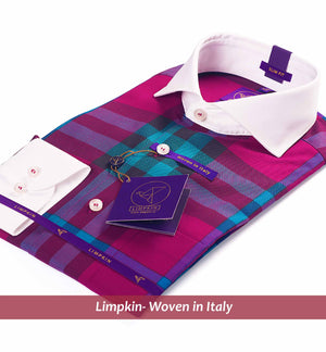 Dallas - Burgundy & Teal Check