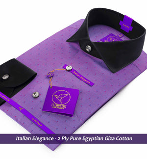 Norah- Amethyst & Burgundy Structure- Black Collar