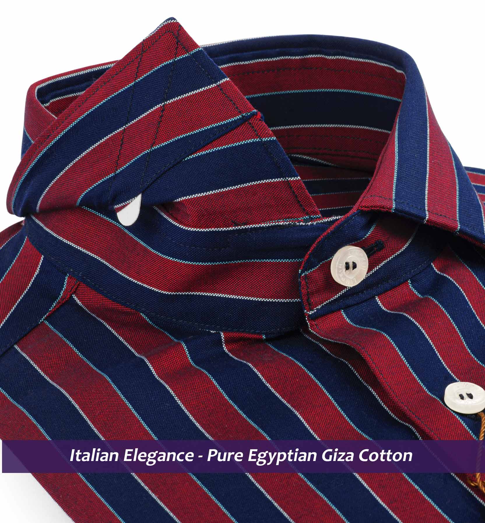 Geneva- Burgundy & Navy Magical Stripe