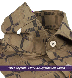 Perth- Beige & Navy Check