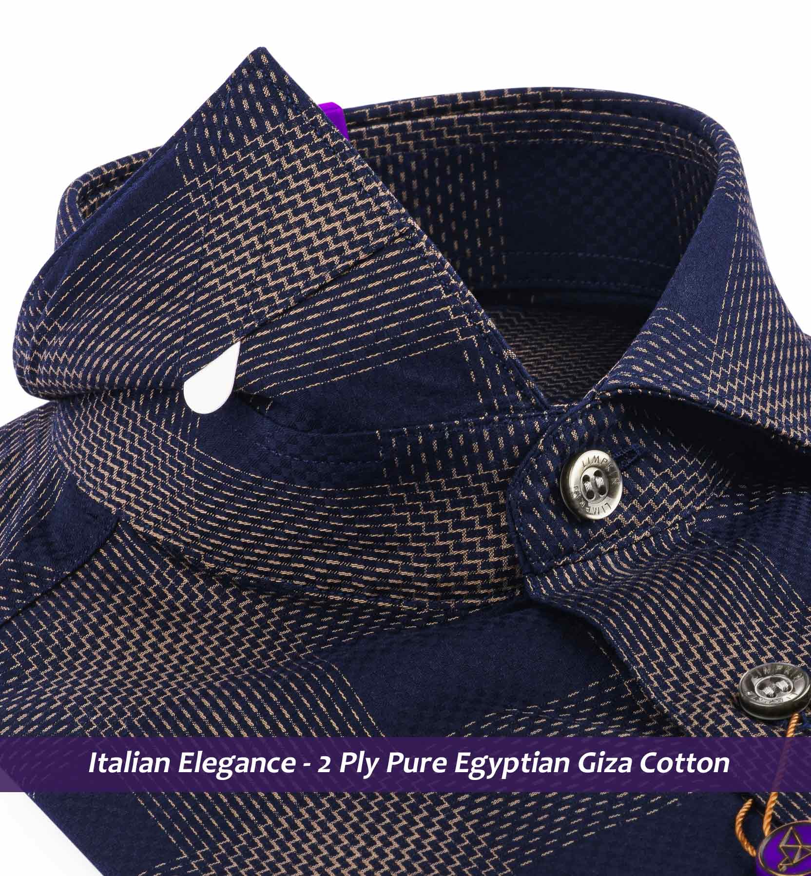 Segovia- Navy & Beige Magical Check