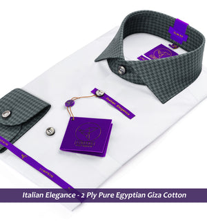 Devon- The Best White- Contrast Collar