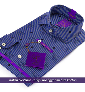 Surrey- Royal Blue Horizontal Stripe