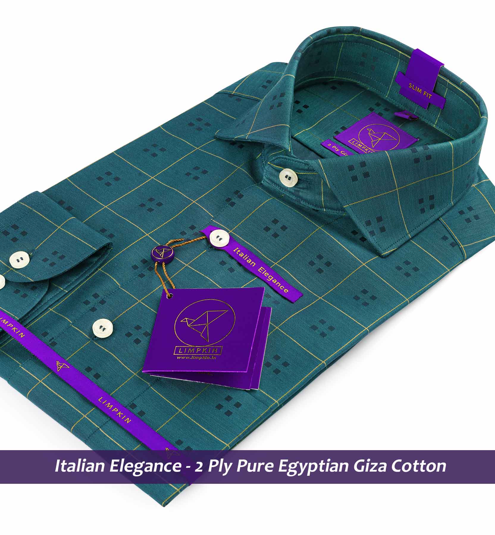 Cairoli- Emerald Green & Beige Check