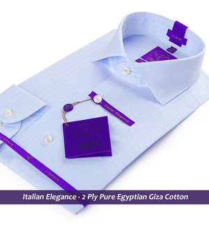 Monaco- Azure Blue Magical Stripe