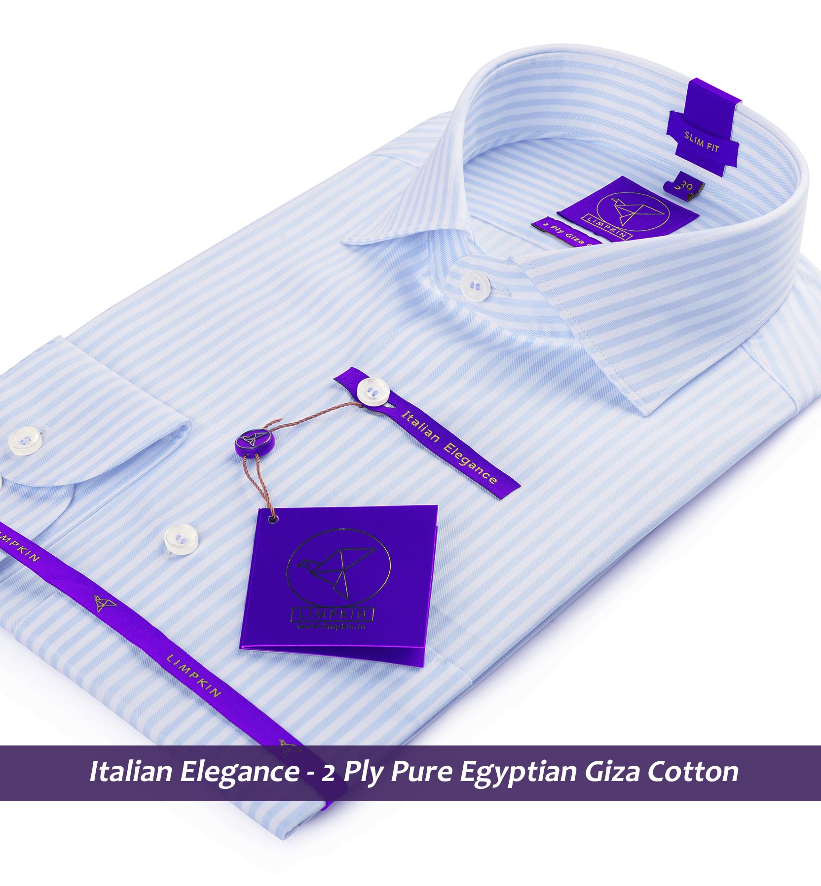 Philadelphia- Azure Blue & White Stripe