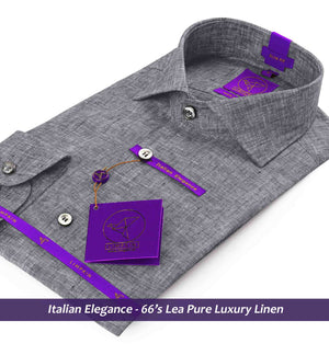 Arosa- Anchor Grey Solid Linen
