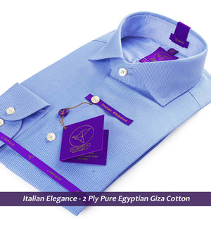 Moreno- Azure Blue Structure- Trim Fabric Details