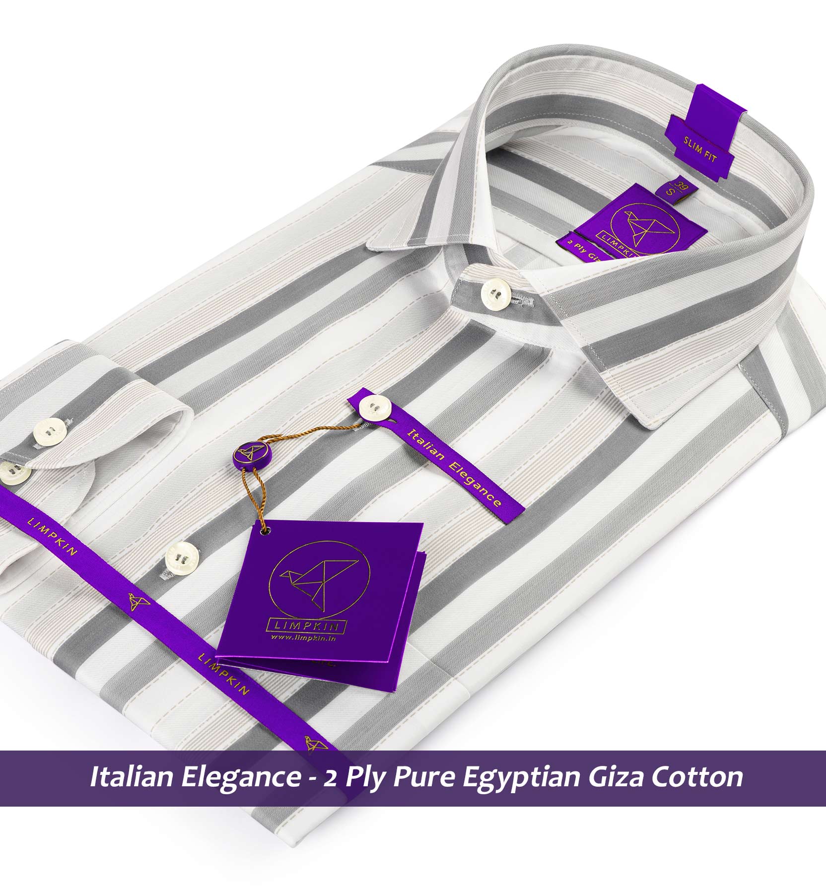 Denver- Anchor Grey & Beige Stripe