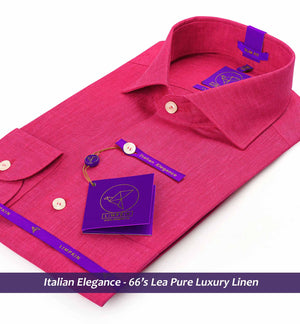 Grenoble- Magenta Solid Linen