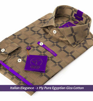 Perth- Beige & Navy Check