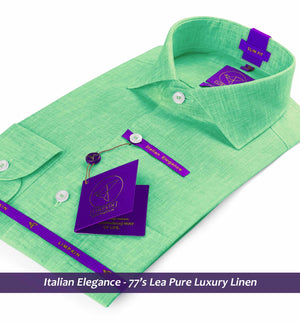 Seville- Fern Green Solid Linen