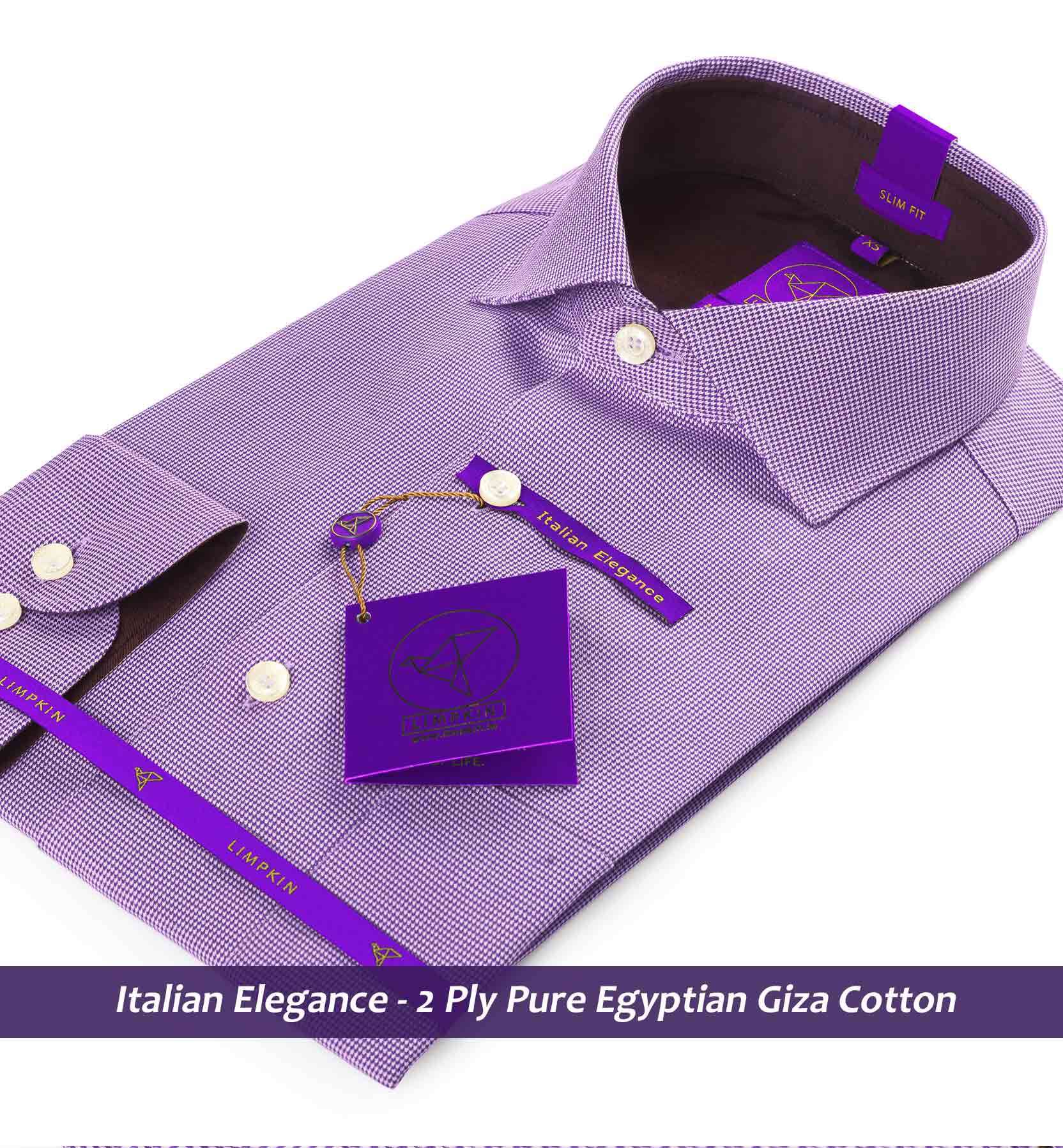 Lexington- Deep Purple Structure- Trim Fabric Detail