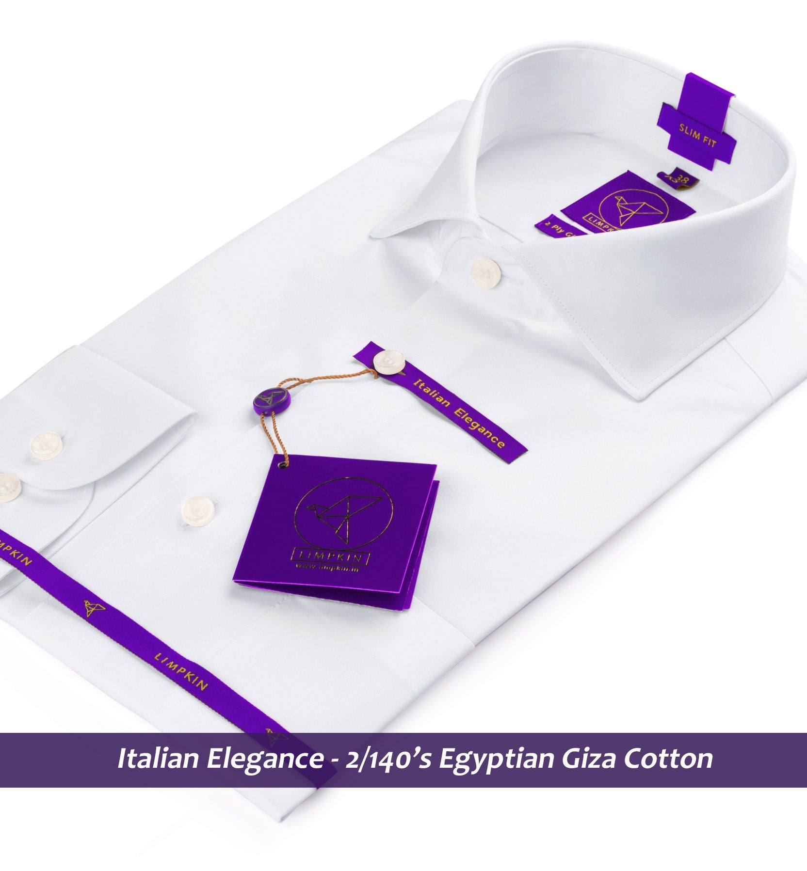 Manhattan- The Best Formal White- 2/140 Egyptian Giza Cotton