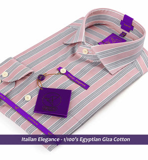 Agrinio- Lemonade Pink & White Stripe