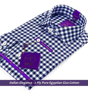 Chicago- Navy & Sky Blue Check