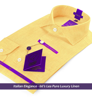 Loreto- Canary Yellow Solid Linen