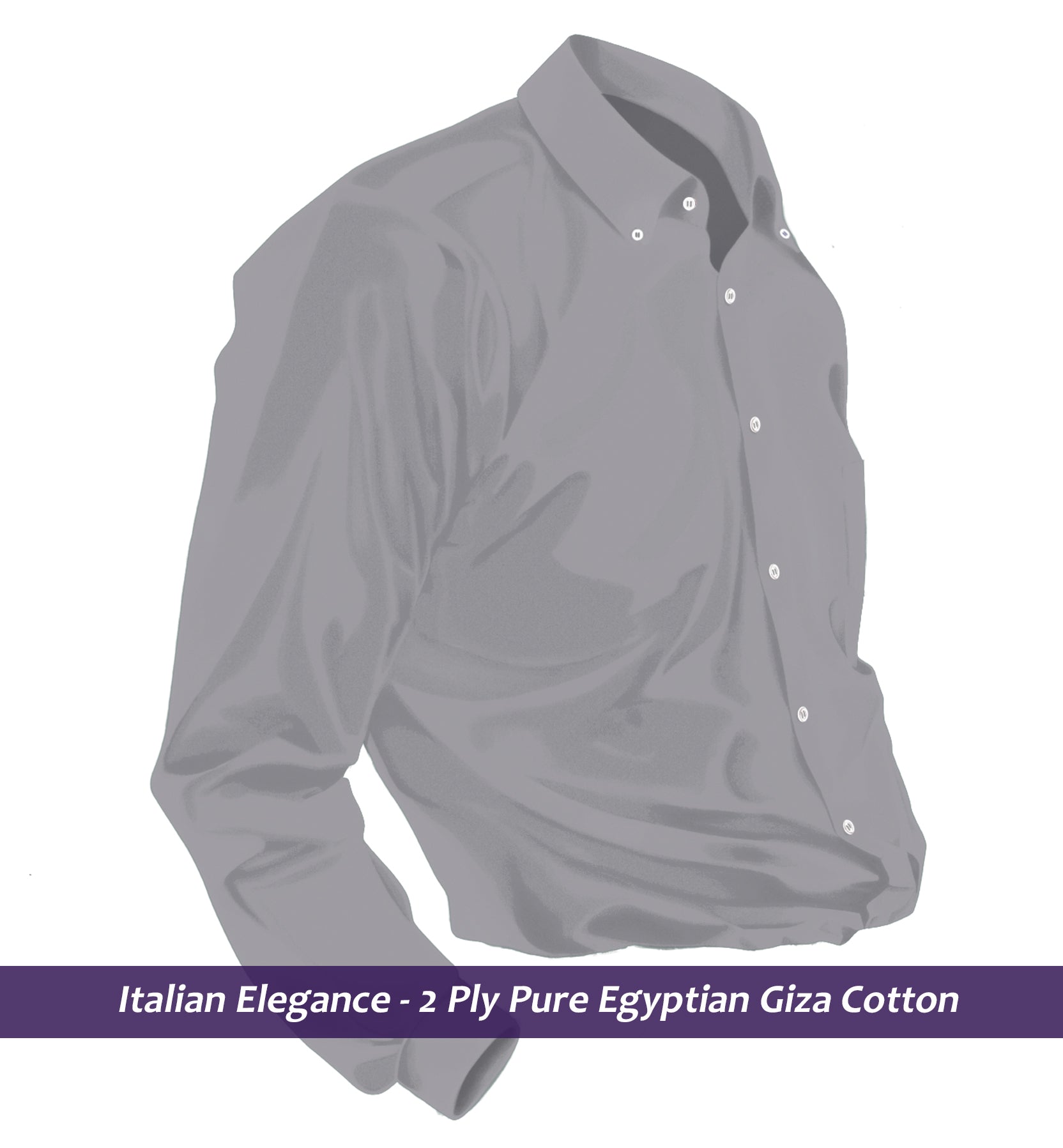 Bradbury- Steel Grey Twill- Button Down