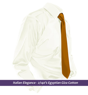 Duchamp- Best Cream Solid Twill- 2/140 Egyptian Giza Cotton-Delivery from 12th May