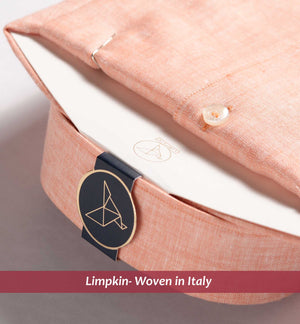 Turin- Orange Solid Linen- 66's Lea Pure Luxury Linen