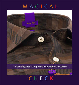 Minsk- Caramel Brown Magical Check