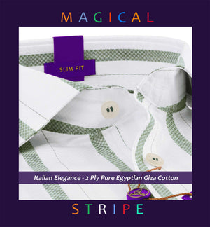 Alabama- Hunter Green & White Magical Stripe