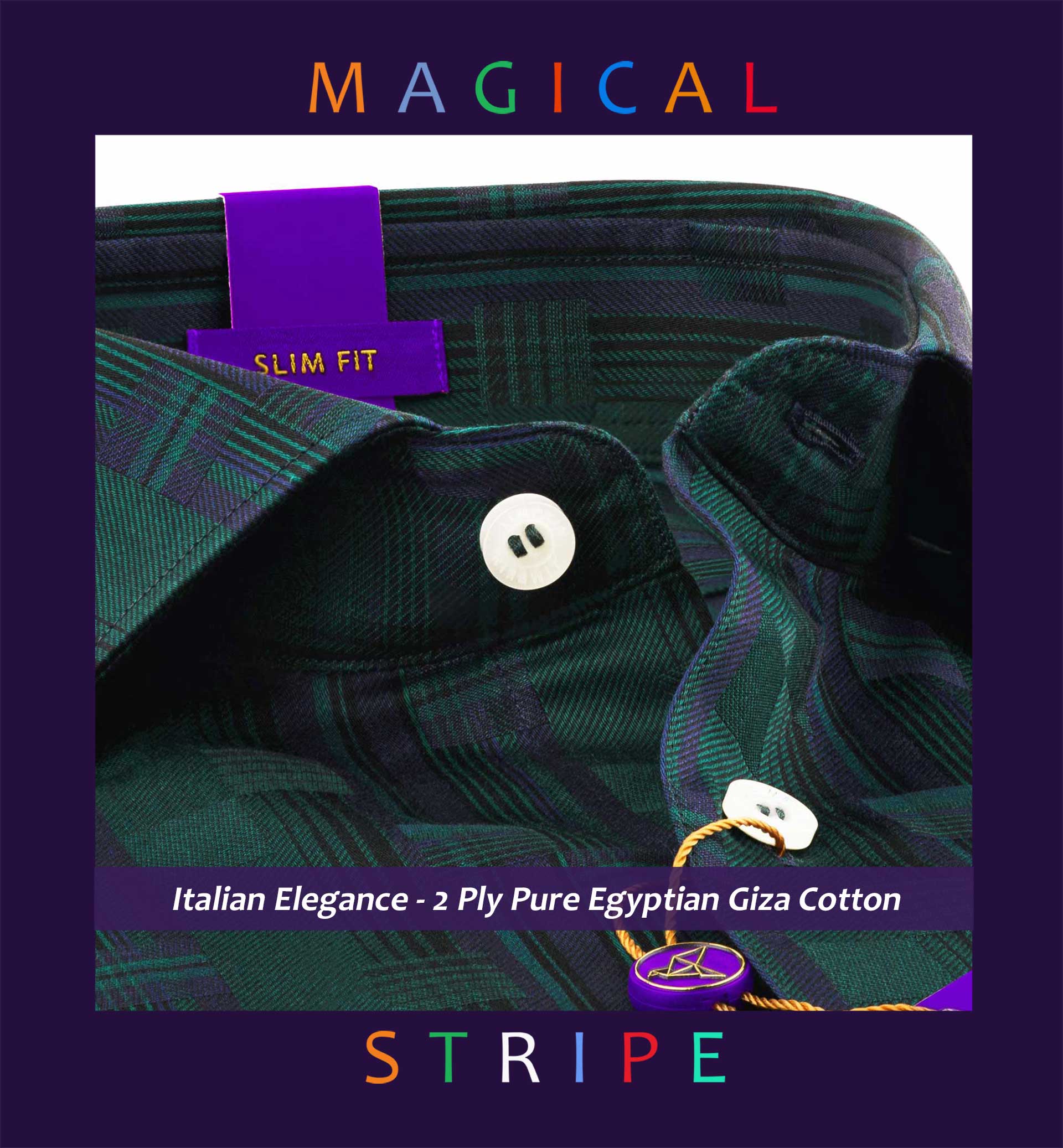 Green and purple shirts discount