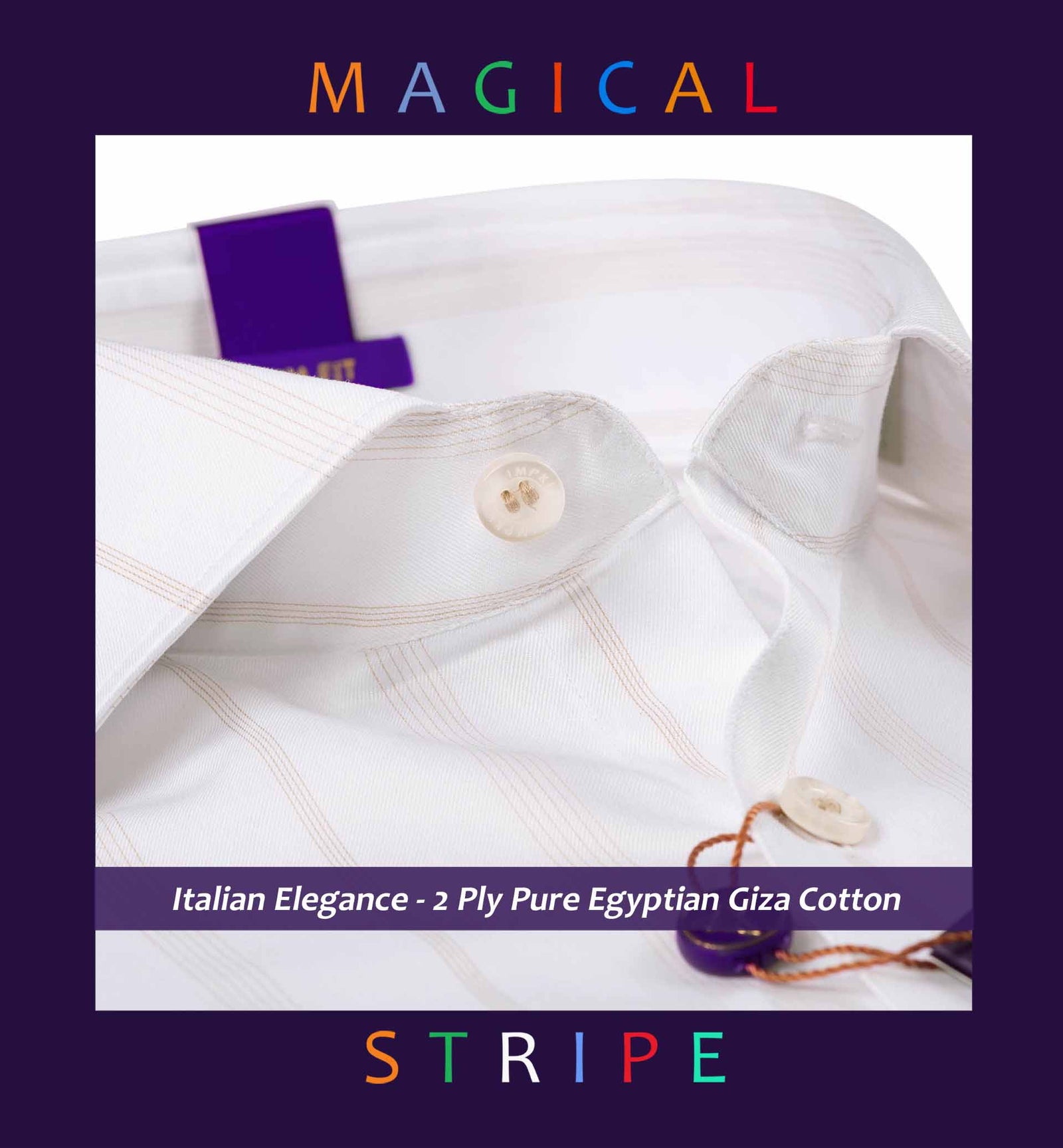 Oldham- British Tan & White Pinstripe