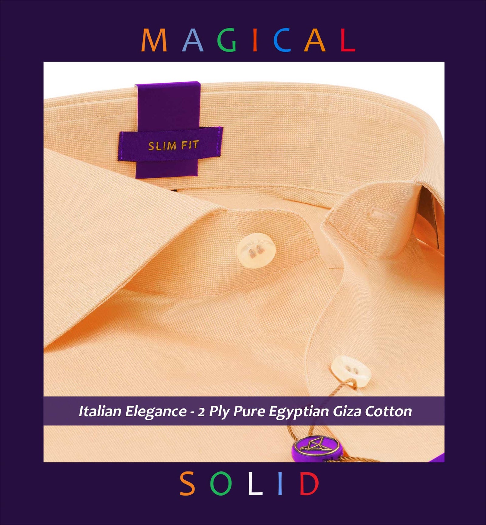 Adelaide- Melon Orange Magical Solid