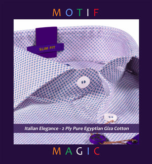 Luton- Navy & White Magical Geometric Print