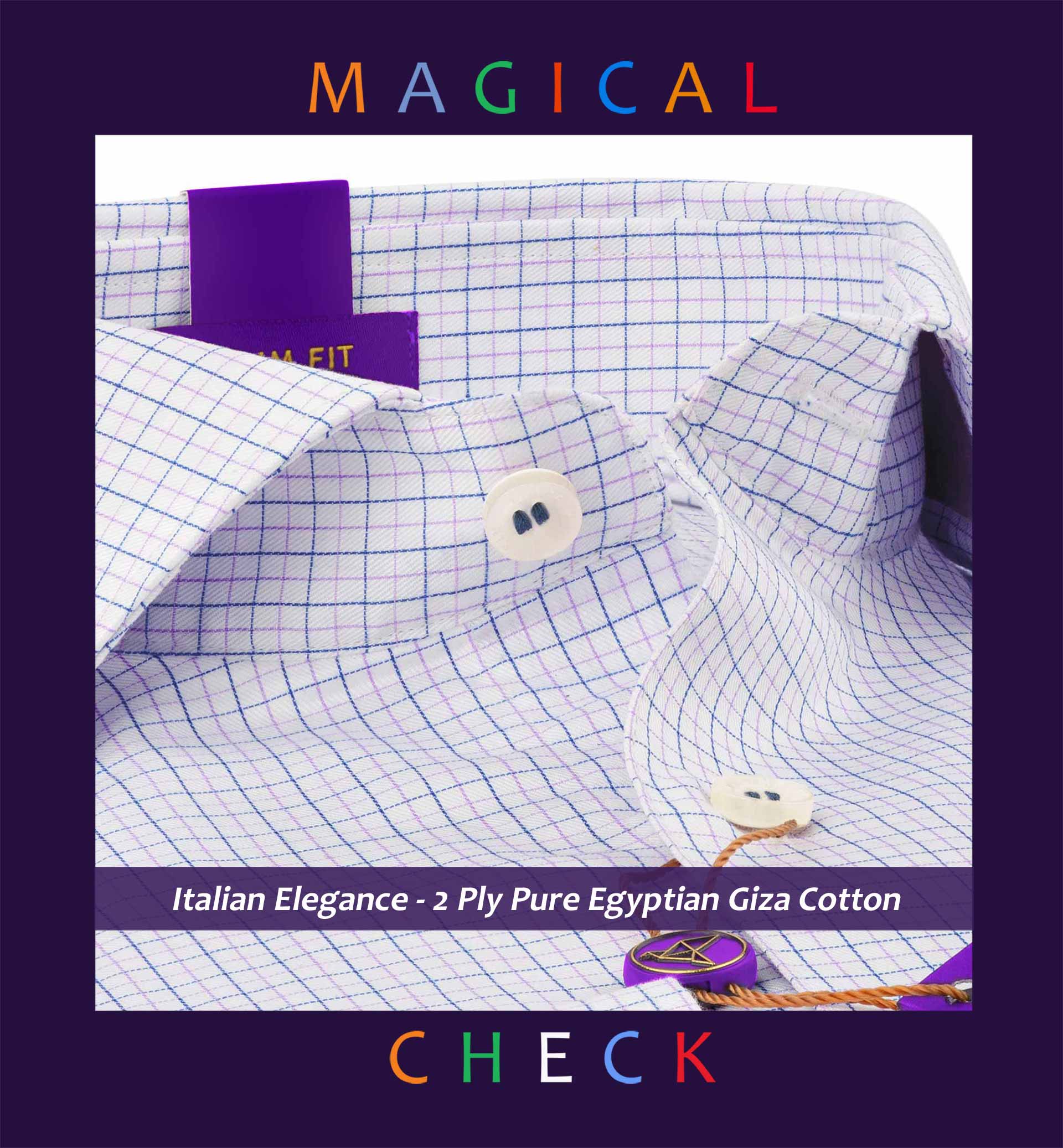 Segovia- Navy & Lilac Magical Check