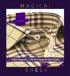 Muraco- Beige & Brown Magical Check