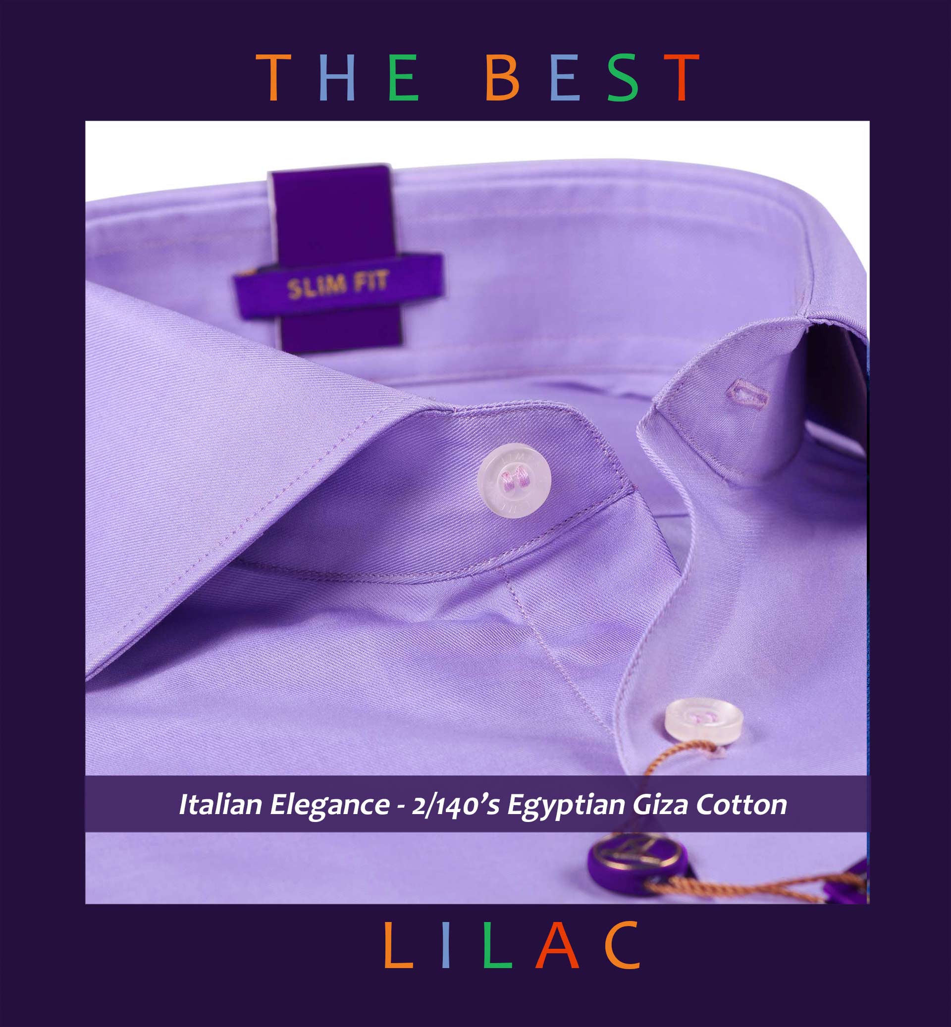 Wellington- Best Formal Lilac- 2/140 Egyptian Giza Cotton