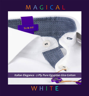 Cannes- Pristine White & Print Contrast