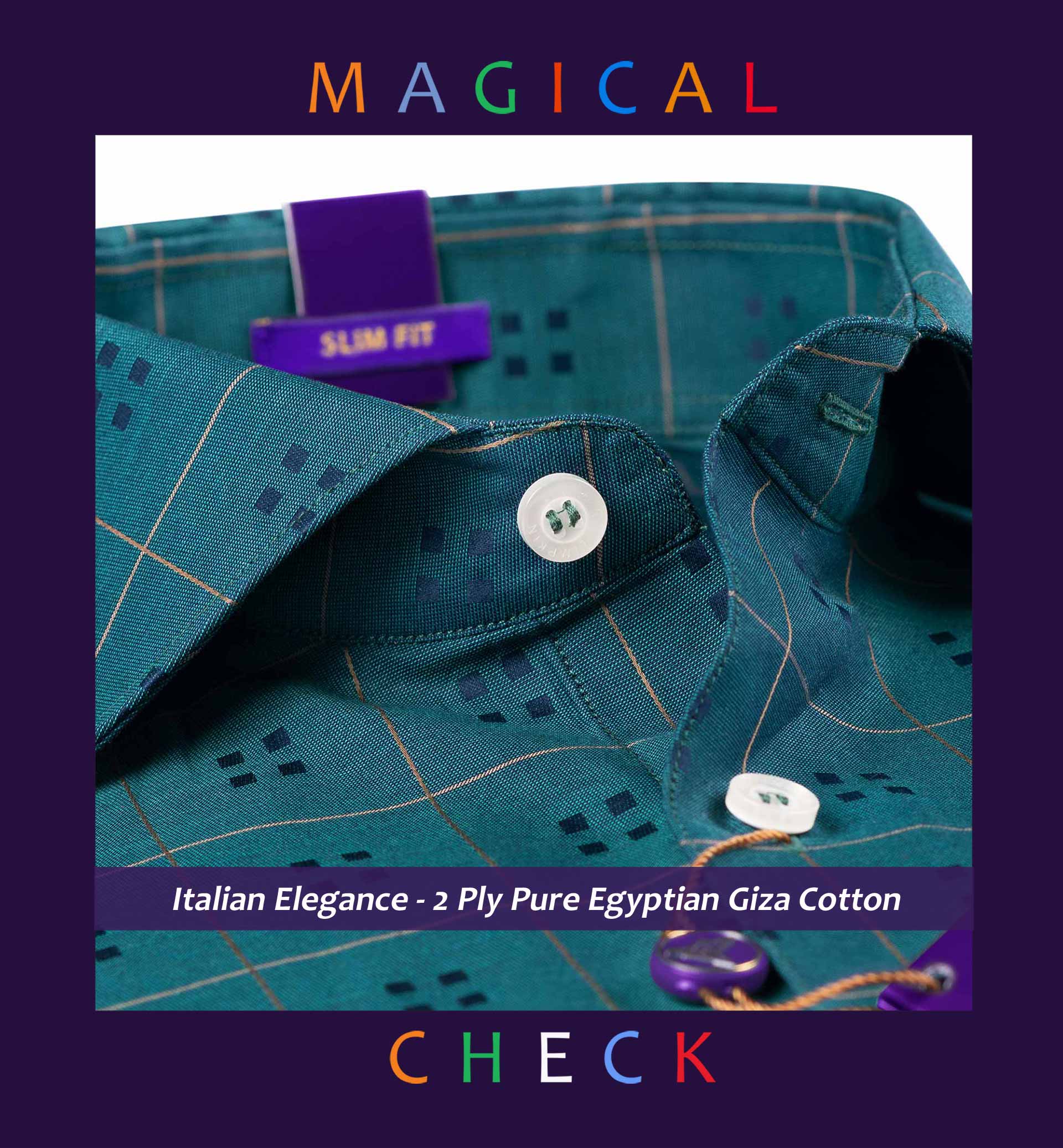 Marais- Teal Green & Beige Magical Check