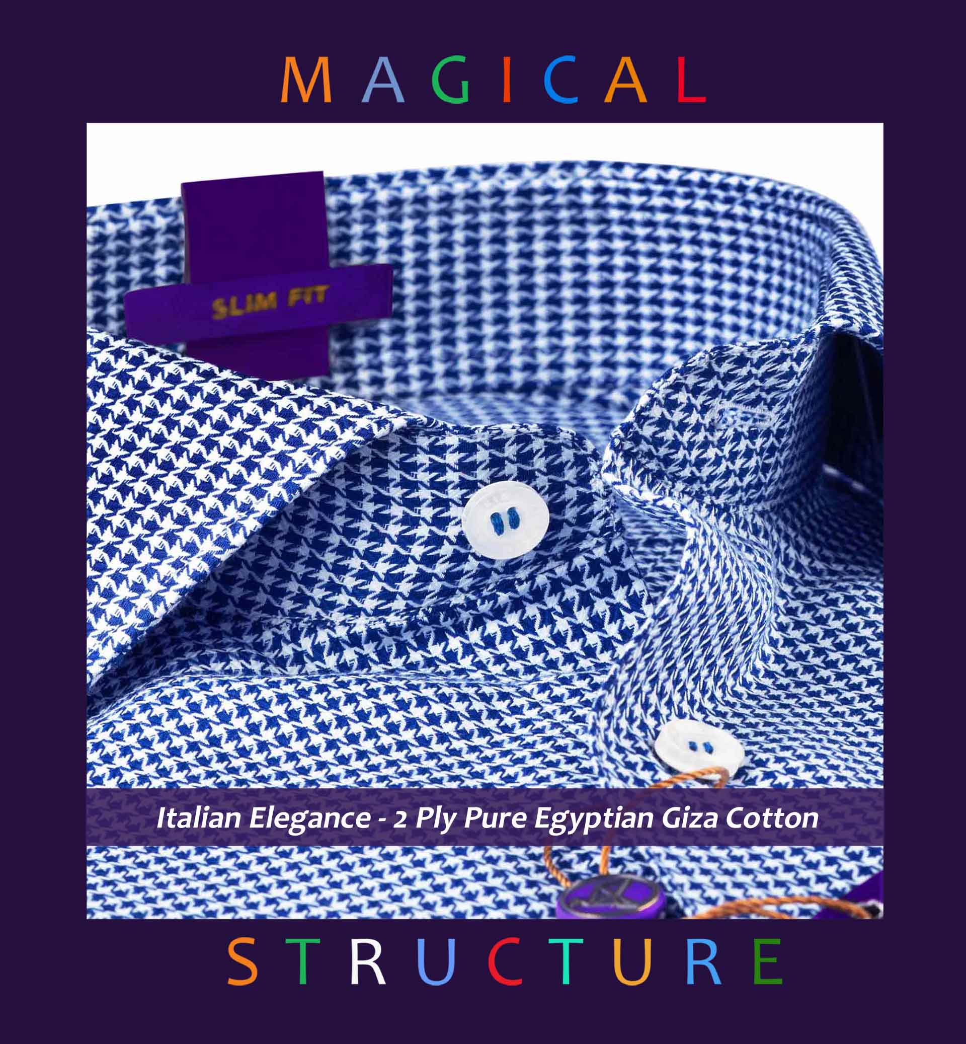 Austin- Navy & White Magical Structure