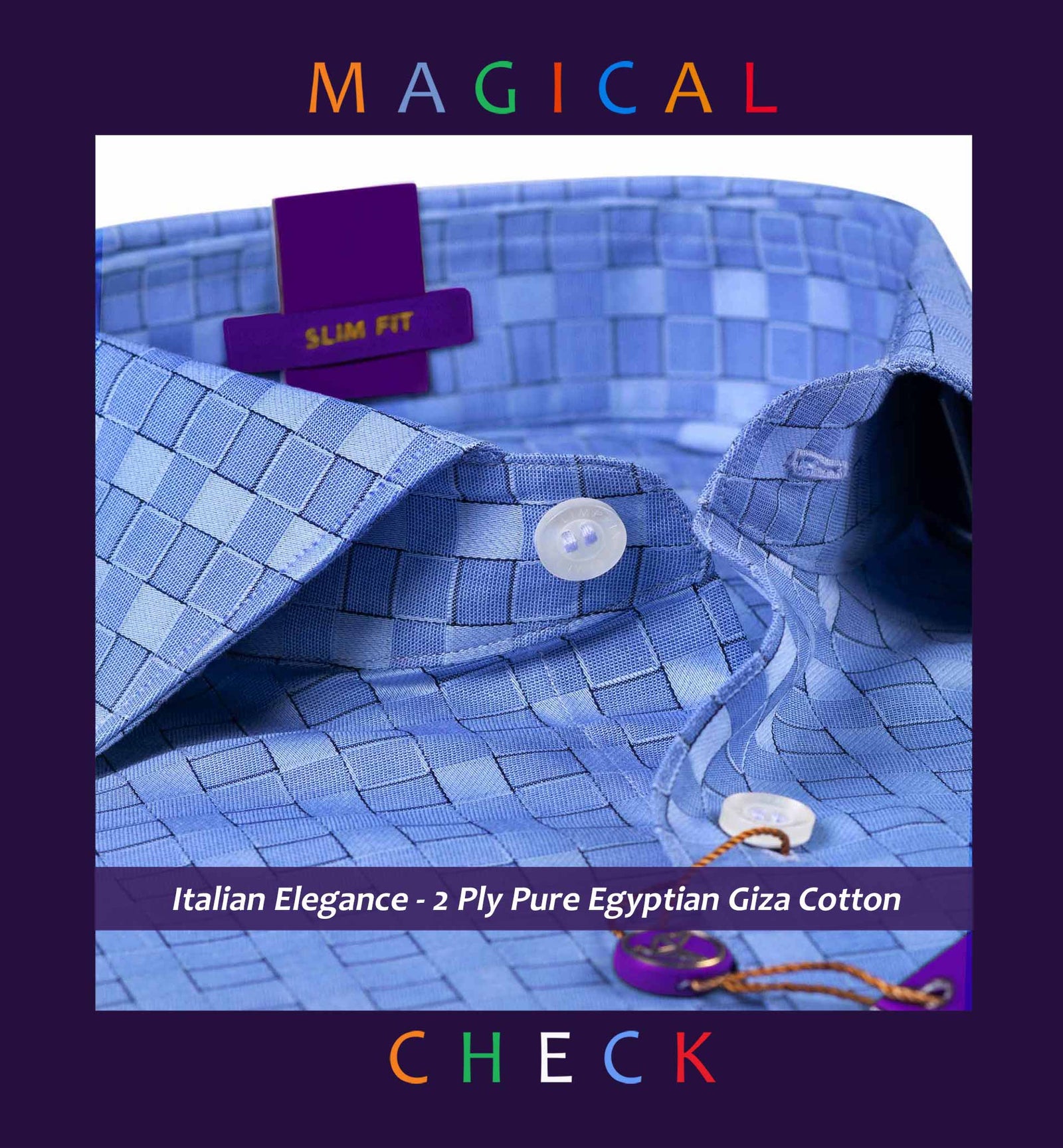 Lexington- Azure Blue Check