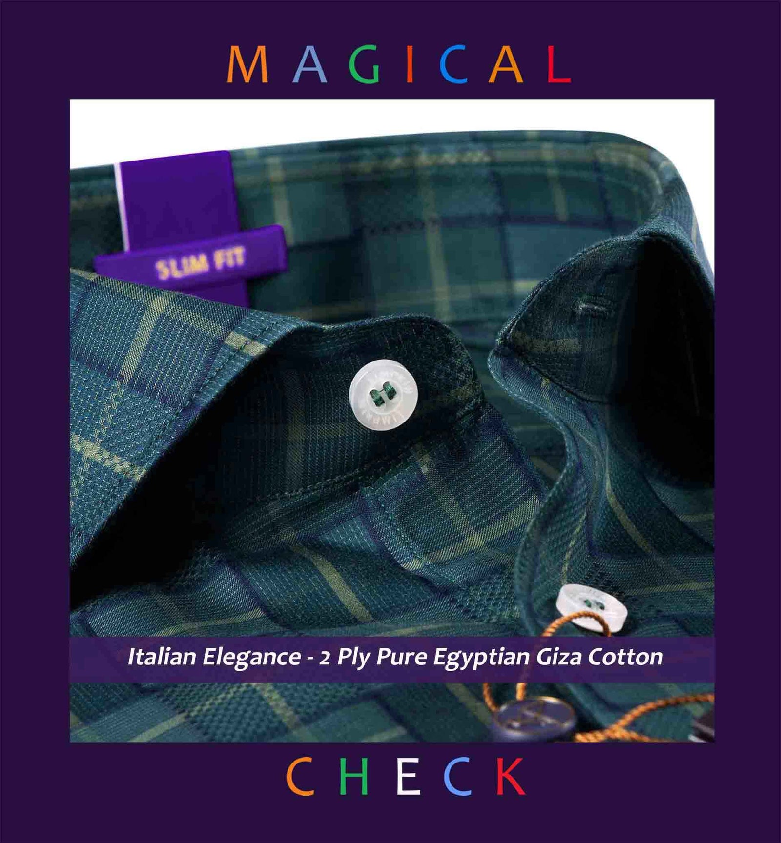 Surrey- Seaweed Green & Navy Check